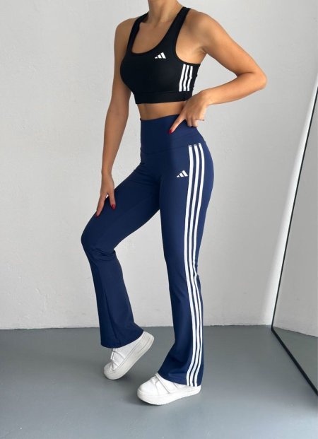 تايتس اديداس فلير خصر عالي باللون الكحلي